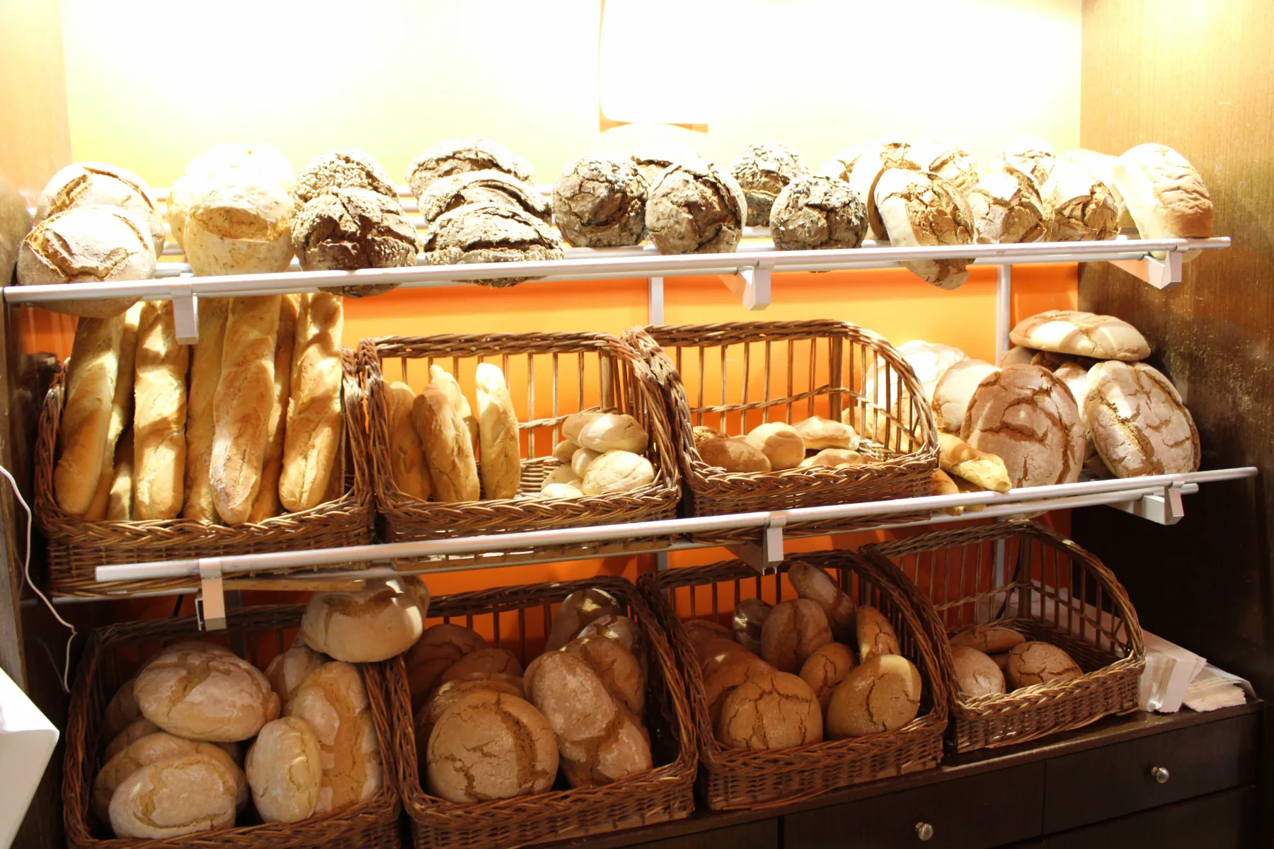 Selección de panes artesanales de Forn Nou